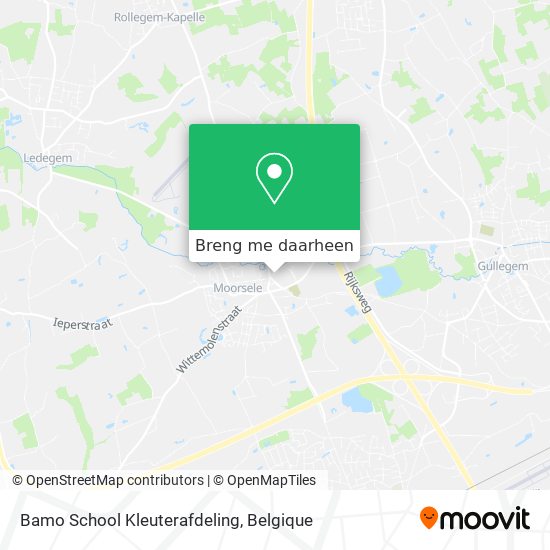 Bamo School Kleuterafdeling kaart