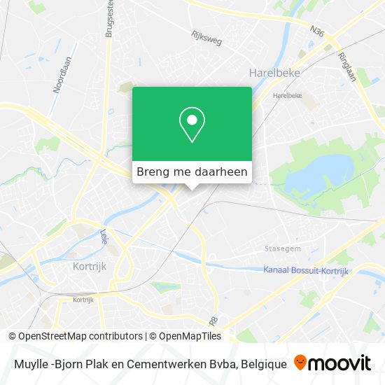Muylle -Bjorn Plak en Cementwerken Bvba kaart