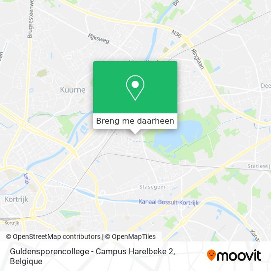 Guldensporencollege - Campus Harelbeke 2 kaart