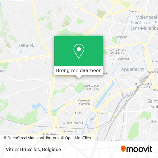 Vitrier Bruxelles kaart