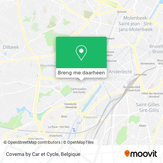 Covema by Car et Cycle kaart