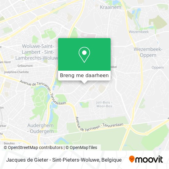 Jacques de Gieter - Sint-Pieters-Woluwe kaart