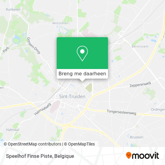 Speelhof Finse Piste kaart