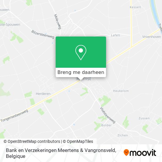 Bank en Verzekeringen Meertens & Vangronsveld kaart