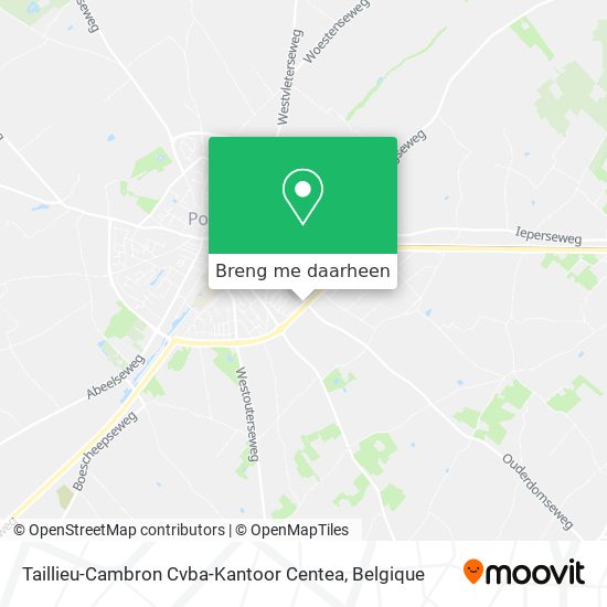 Taillieu-Cambron Cvba-Kantoor Centea kaart