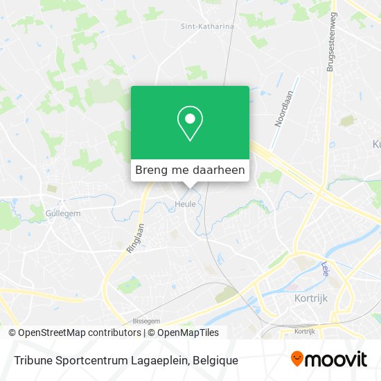 Tribune Sportcentrum Lagaeplein kaart