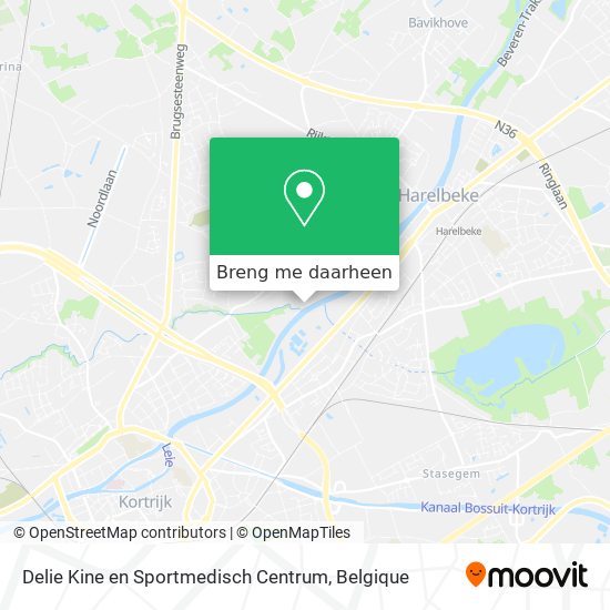 Delie Kine en Sportmedisch Centrum kaart