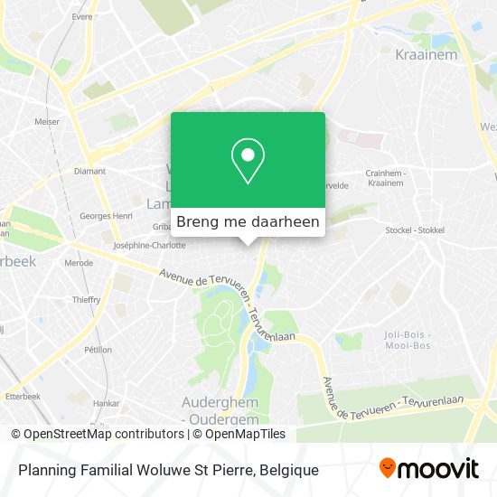 Planning Familial Woluwe St Pierre kaart