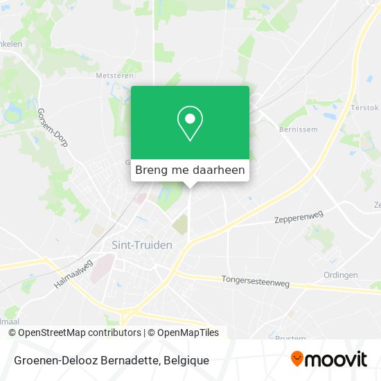 Groenen-Delooz Bernadette kaart