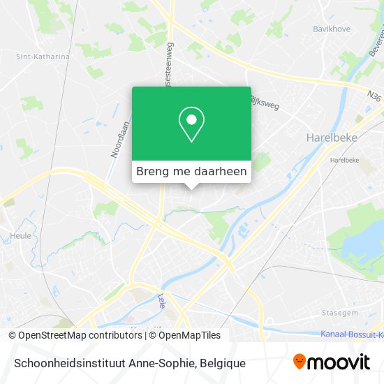 Schoonheidsinstituut Anne-Sophie kaart