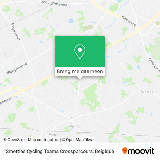 Smetties Cycling Teams Crossparcours kaart