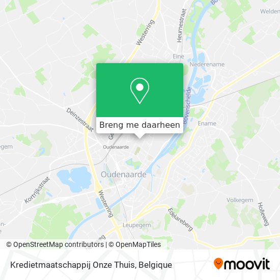 Kredietmaatschappij Onze Thuis kaart