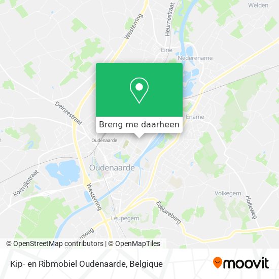 Kip- en Ribmobiel Oudenaarde kaart