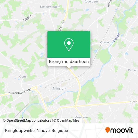 Kringloopwinkel Ninove kaart