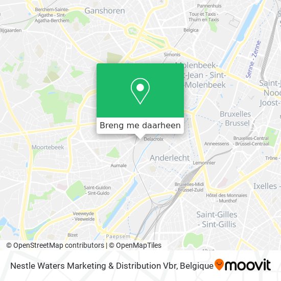Nestle Waters Marketing & Distribution Vbr kaart