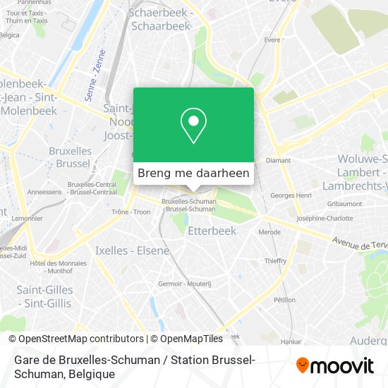 Gare de Bruxelles-Schuman / Station Brussel-Schuman kaart