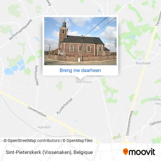 Sint-Pieterskerk (Vissenaken) kaart