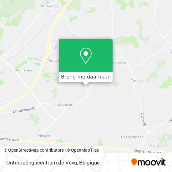 Ontmoetingscentrum de Veva kaart