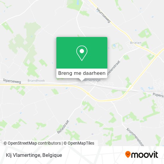 Klj Vlamertinge kaart
