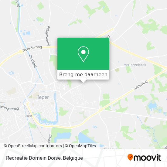 Recreatie Domein Doise kaart