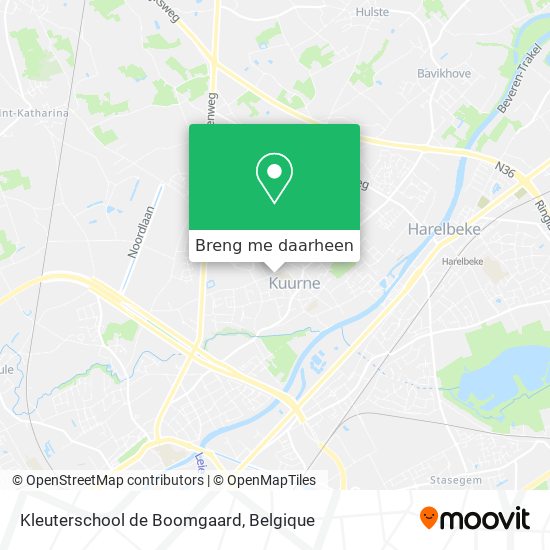 Kleuterschool de Boomgaard kaart