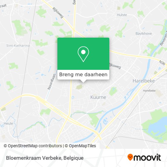 Bloemenkraam Verbeke kaart