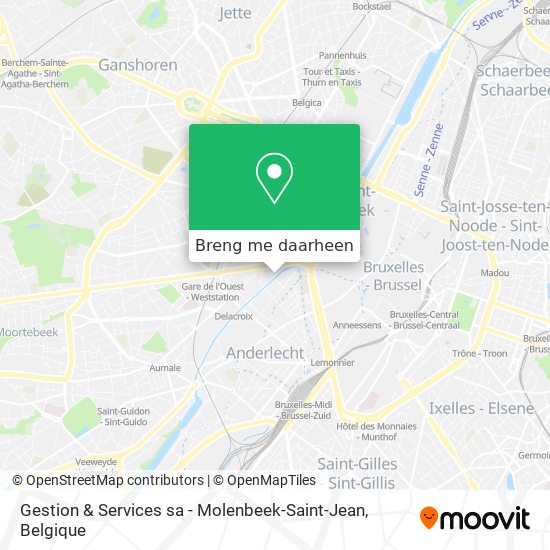 Gestion & Services sa - Molenbeek-Saint-Jean kaart