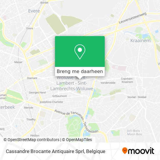 Cassandre Brocante Antiquaire Sprl kaart