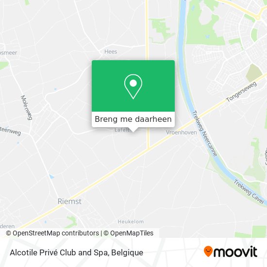 Alcotile Privé Club and Spa kaart
