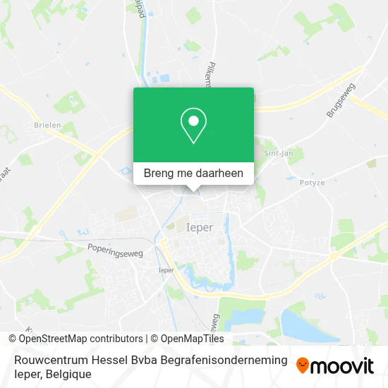 Rouwcentrum Hessel Bvba Begrafenisonderneming Ieper kaart