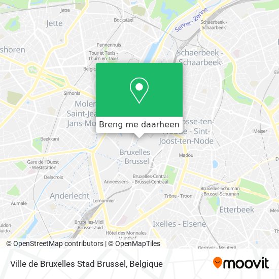 Ville de Bruxelles Stad Brussel kaart