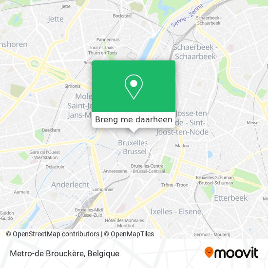 Metro-de Brouckère kaart