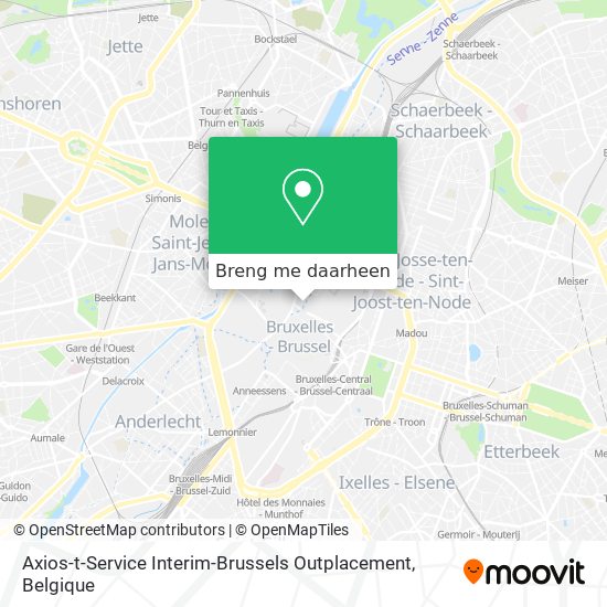 Axios-t-Service Interim-Brussels Outplacement kaart