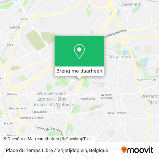 Place du Temps Libre / Vrijetijdsplein kaart
