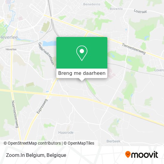 Zoom.In Belgium kaart