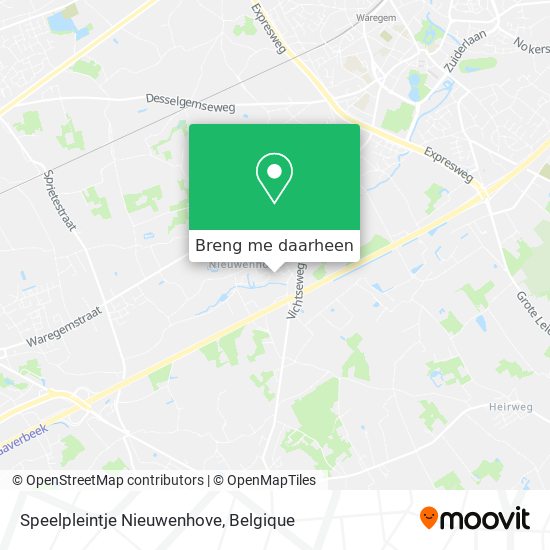 Speelpleintje Nieuwenhove kaart