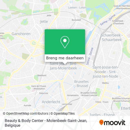 Beauty & Body Center - Molenbeek-Saint-Jean kaart