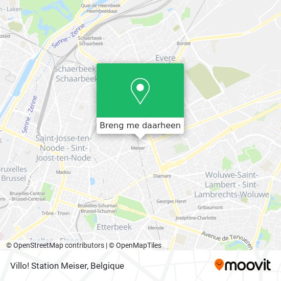 Villo! Station Meiser kaart