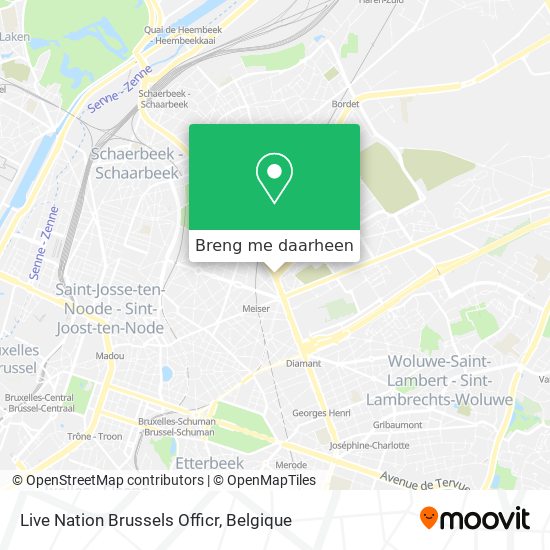 Live Nation Brussels Officr kaart