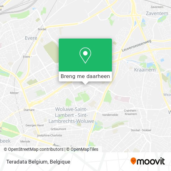 Teradata Belgium kaart