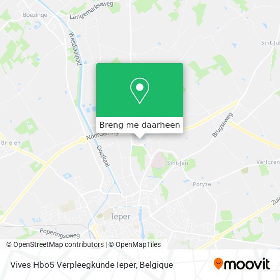 Vives Hbo5 Verpleegkunde Ieper kaart