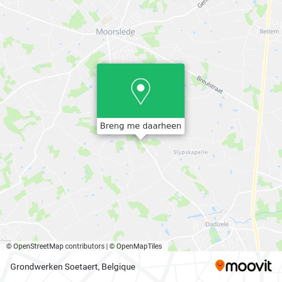 Grondwerken Soetaert kaart