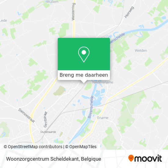 Woonzorgcentrum Scheldekant kaart