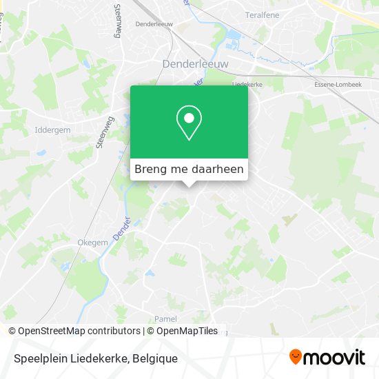 Speelplein Liedekerke kaart