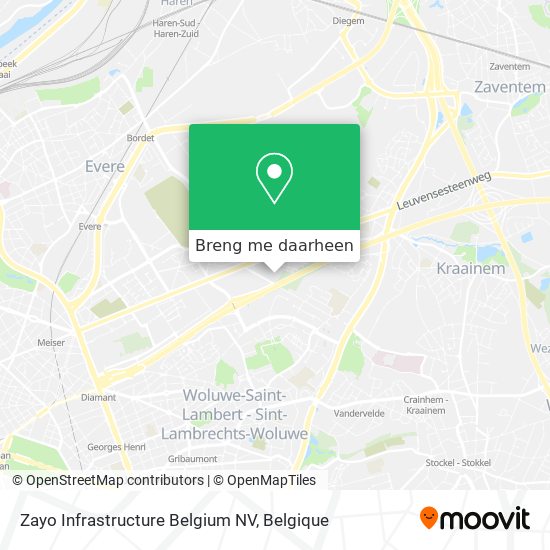 Zayo Infrastructure Belgium NV kaart