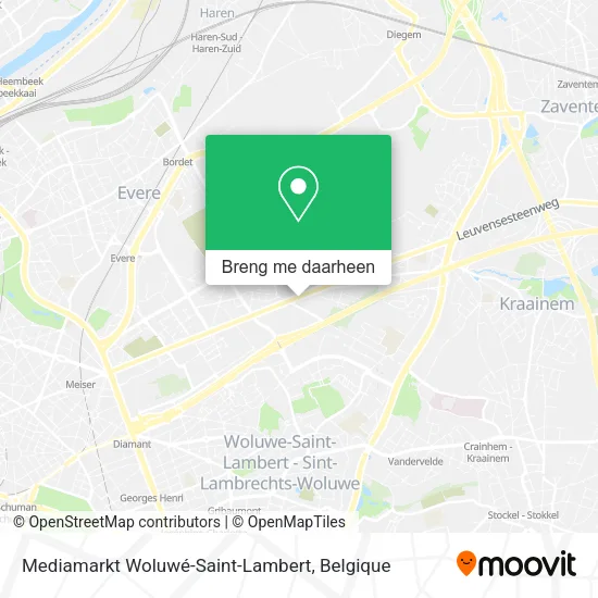 Mediamarkt Woluwé-Saint-Lambert kaart