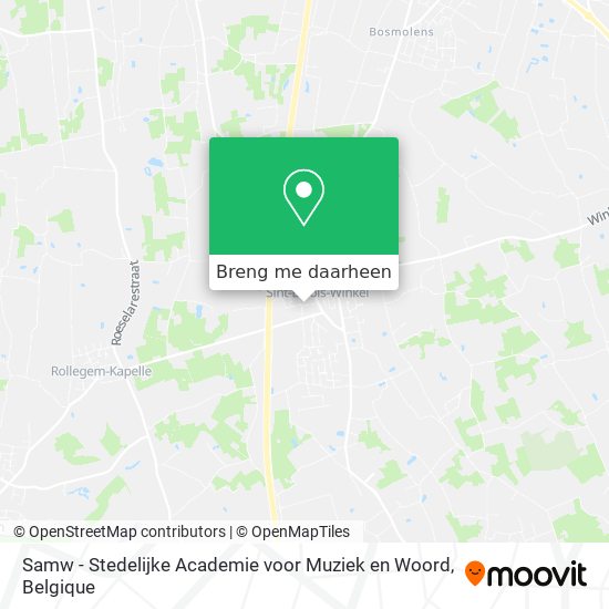 Samw - Stedelijke Academie voor Muziek en Woord kaart