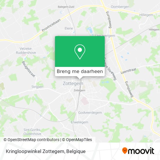 Kringloopwinkel Zottegem kaart