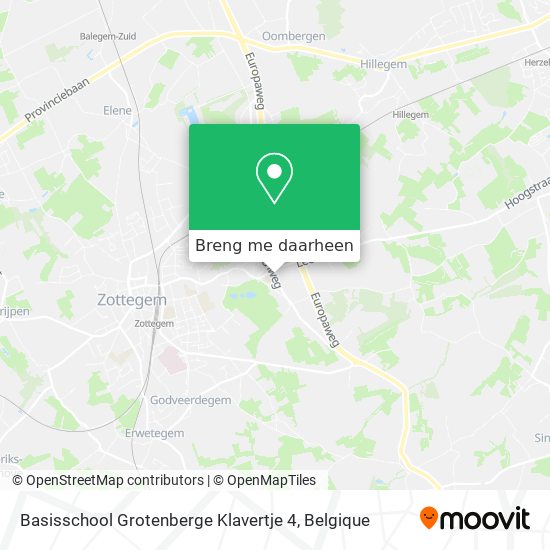 Basisschool Grotenberge Klavertje 4 kaart