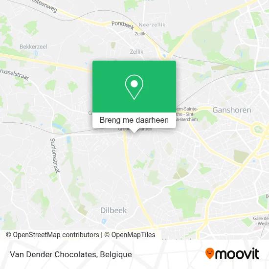 Van Dender Chocolates kaart